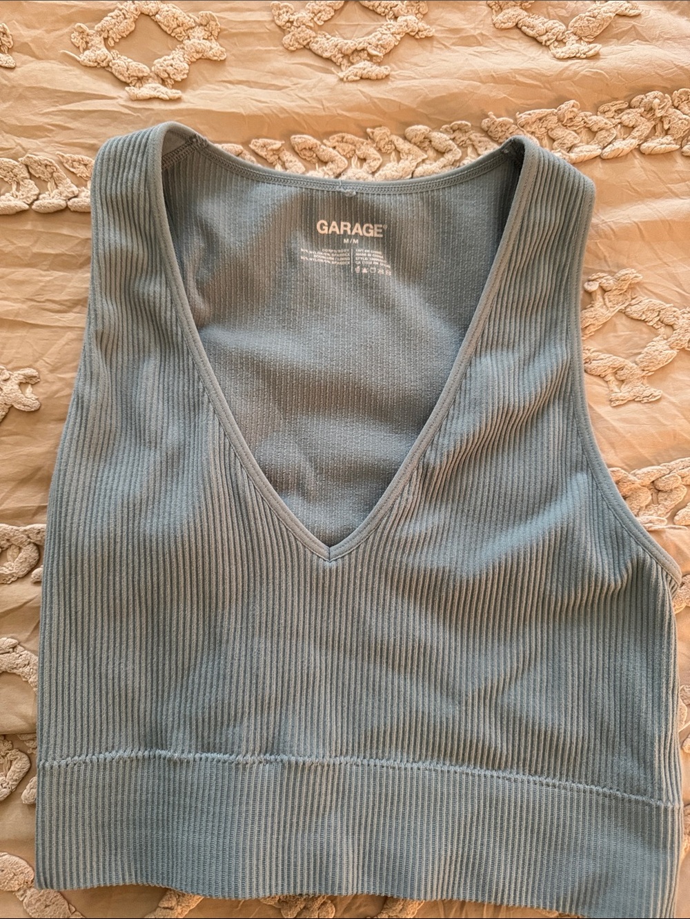 garage blue tank
